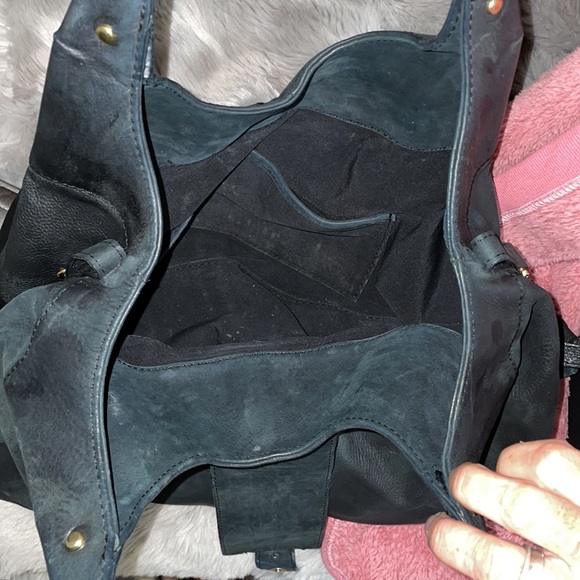 Vintage Bulgari Distressed Leather Shoulder Bag - Picture 7 of 9